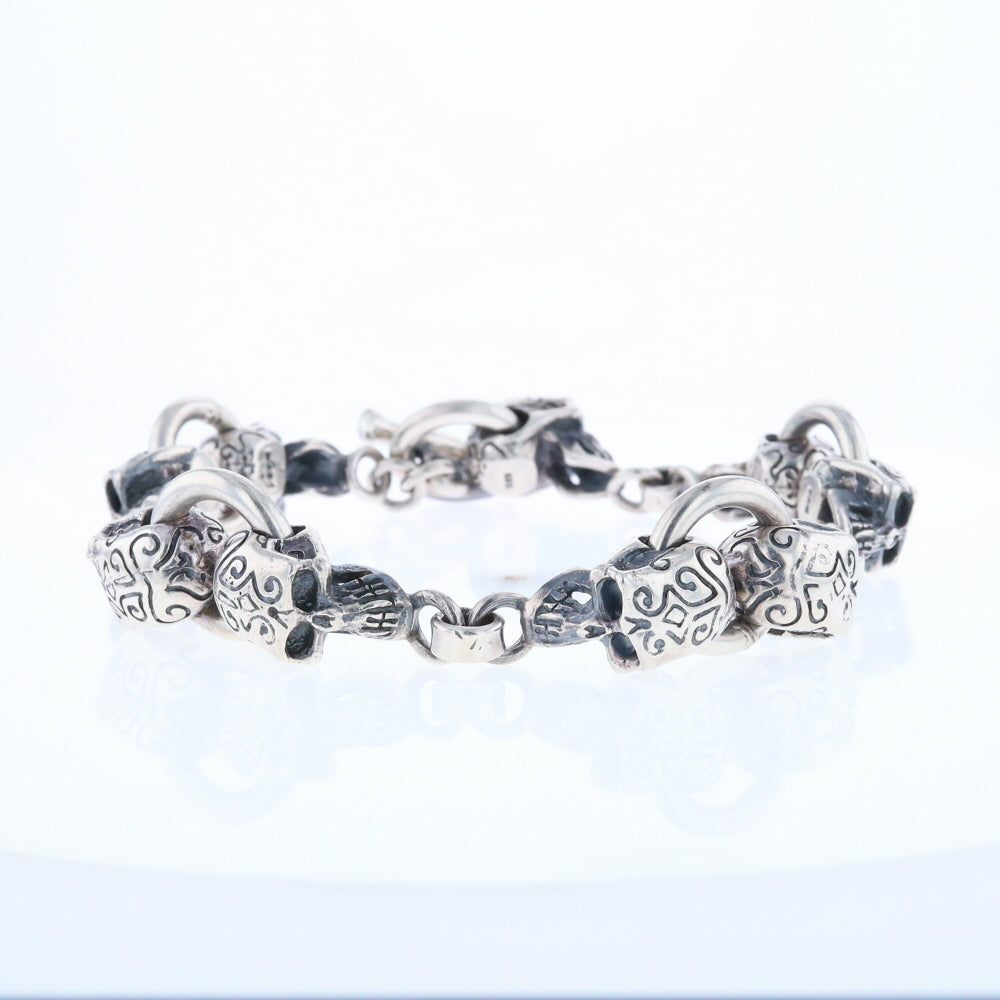 Silver Skull Bracelet