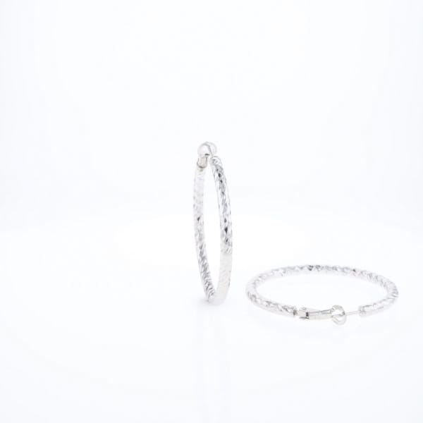 Diamond Cut Hoops