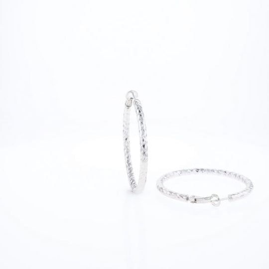 Diamond Cut Hoops