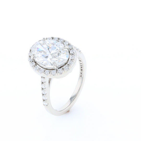 Diamond Halo Engagement Ring