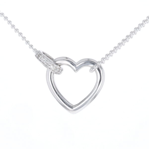 Diamond Clip Heart Necklace