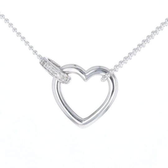 Diamond Clip Heart Necklace
