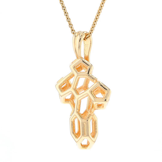 Voronoi Cross Pendant