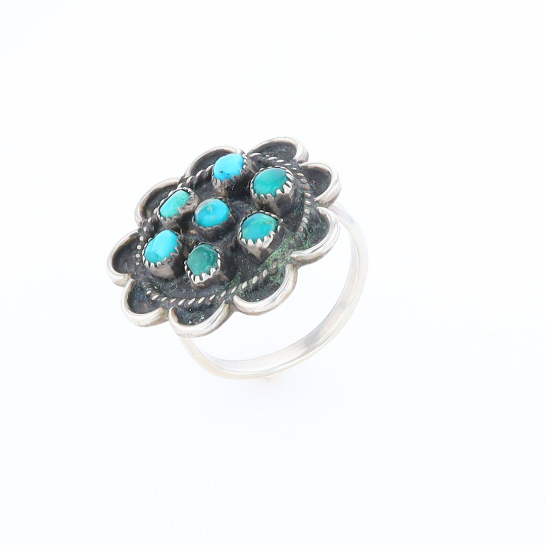 Turquoise Flower Ring