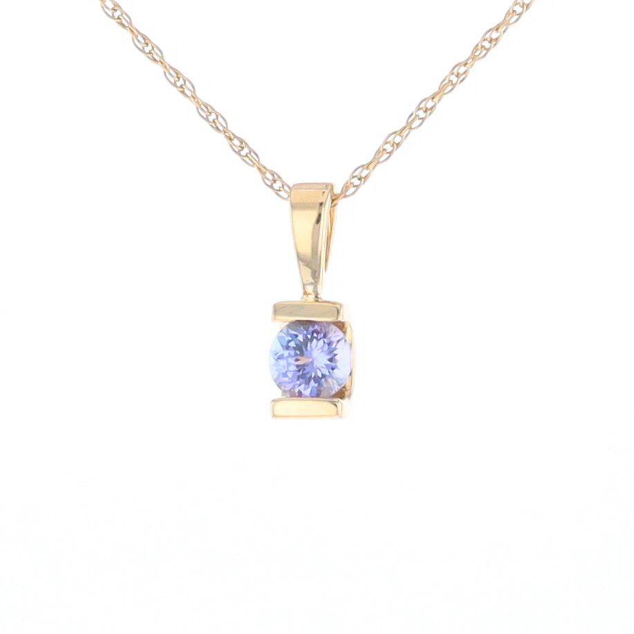 Solitaire Tanzanite Pendant