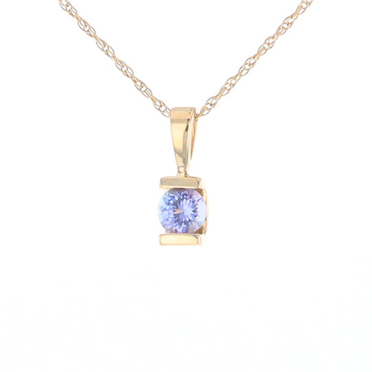 Solitaire Tanzanite Pendant