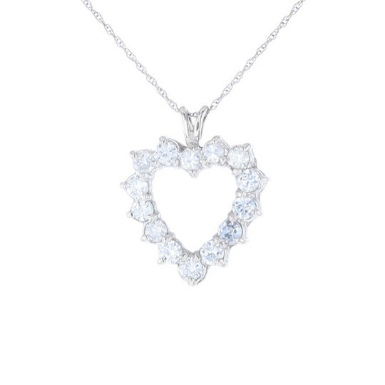 Open Heart Diamond Pendant