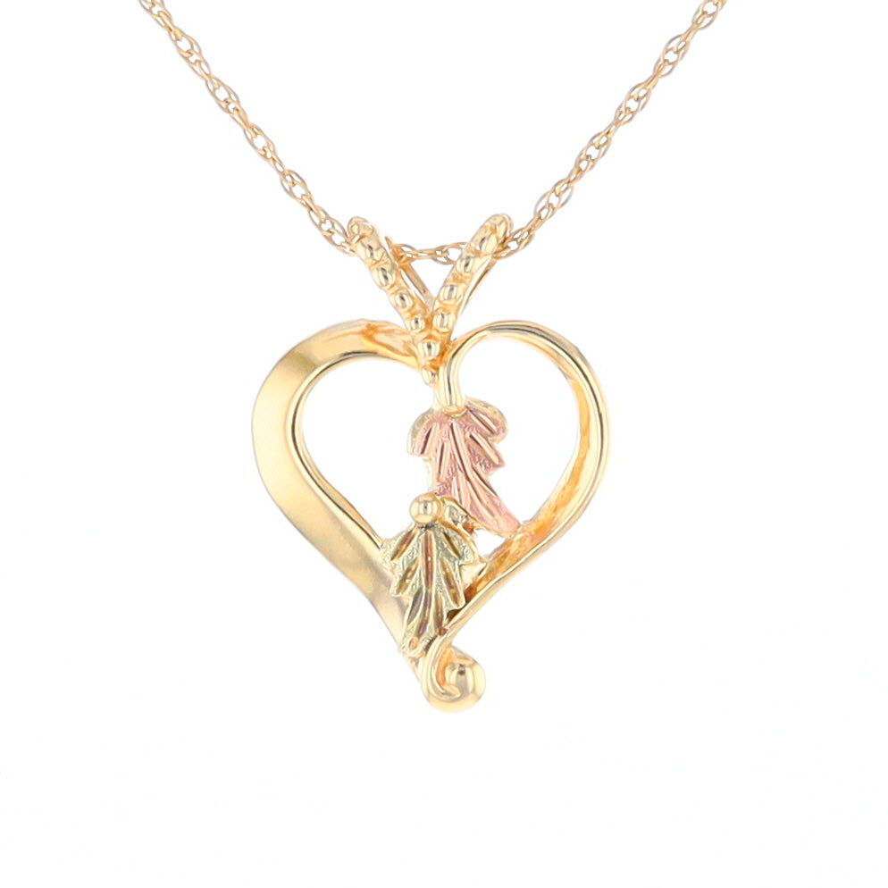 Black Hills Gold Open Heart Necklace