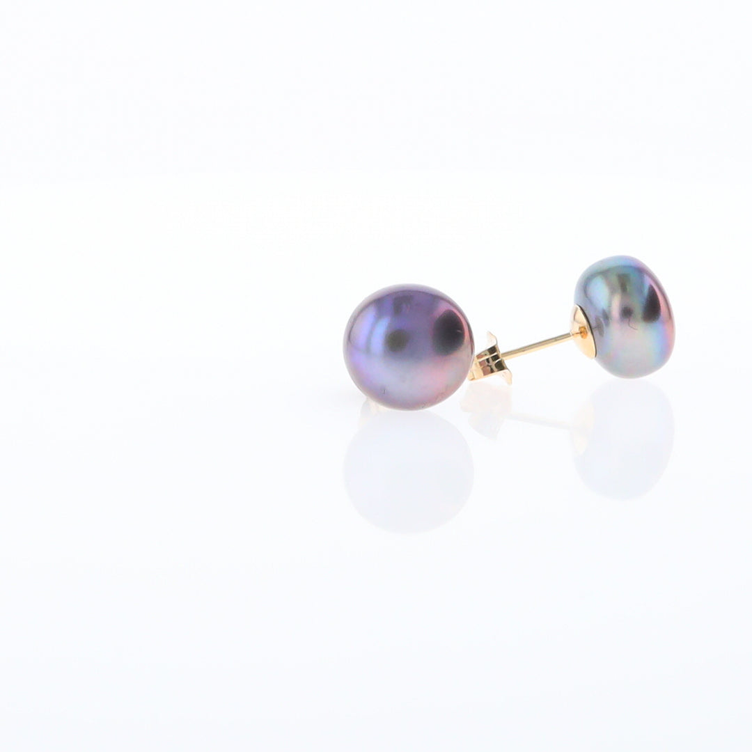 Tahitian Grey Pearl Studs