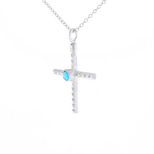 Native Turquoise Cross Necklace