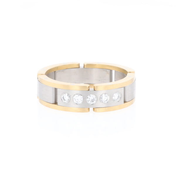 Moveable Men's 5 Diamond Ring