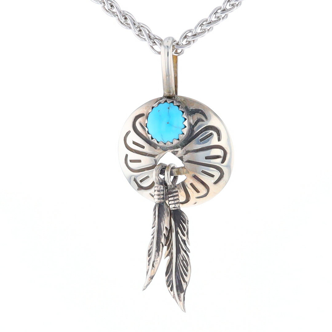 Turquoise Dream Catcher Pendant