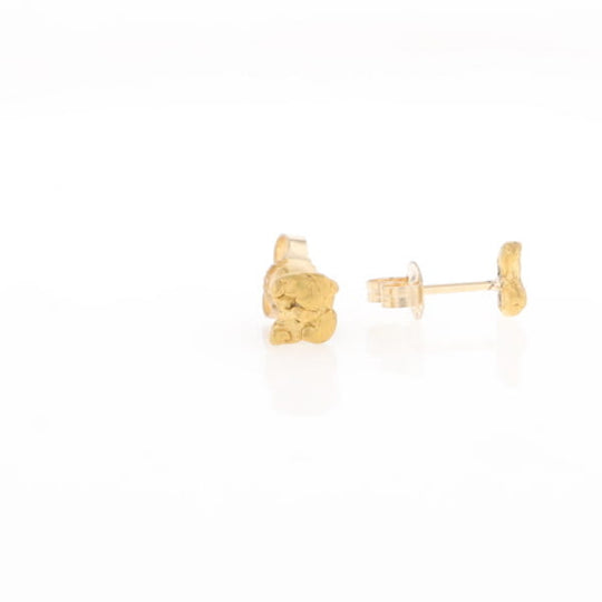 Natural Gold Nugget Earrings