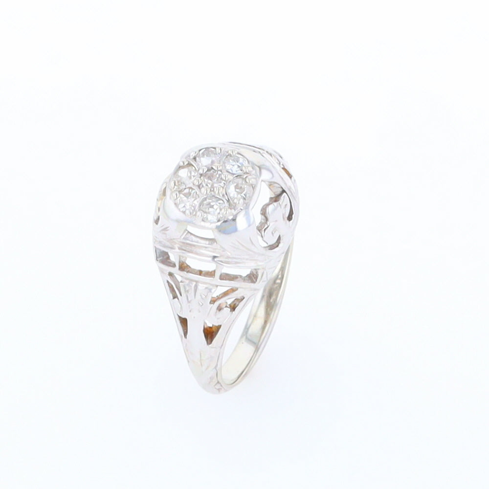 Vintage Cluster Diamond Ring