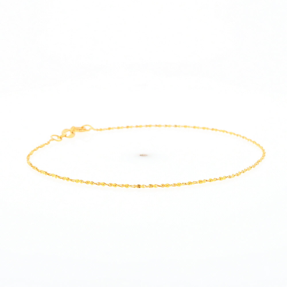 Gold Twist S Link Bracelet