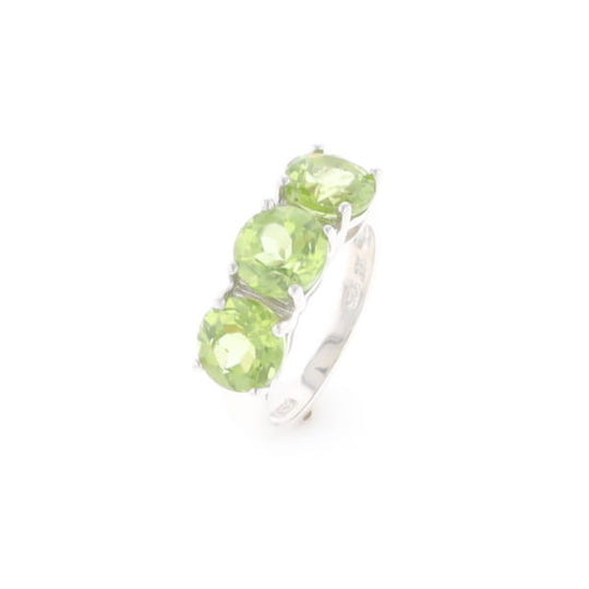 Triple Peridot Ring