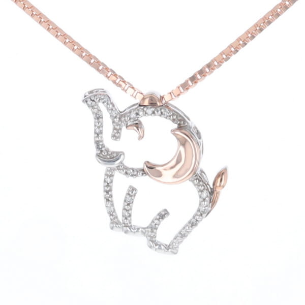 Elephant Diamond Pendant