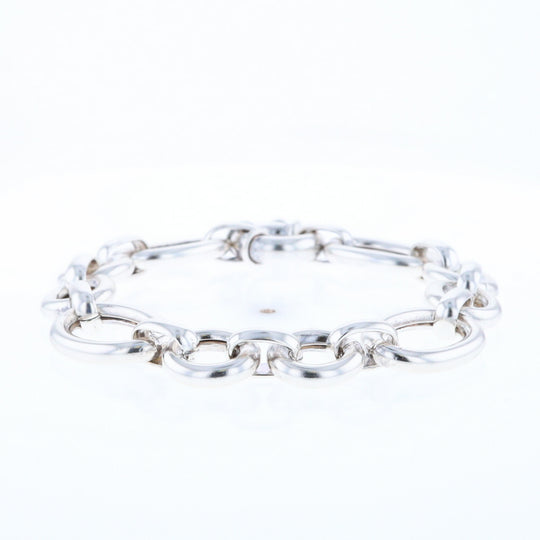 Sterling Silver Open Cable Link Bracelet