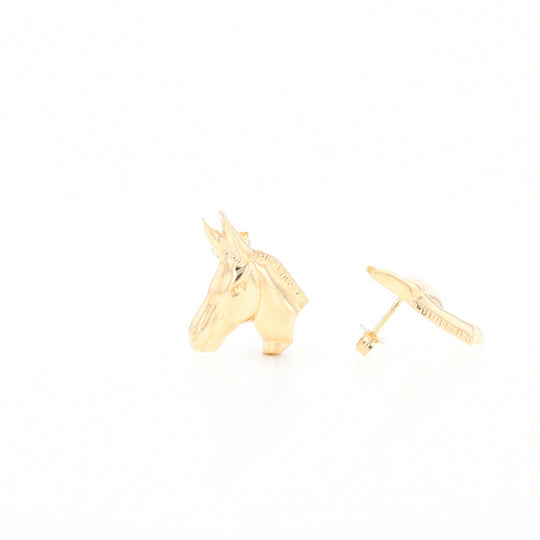 Gold Donkey Earrings