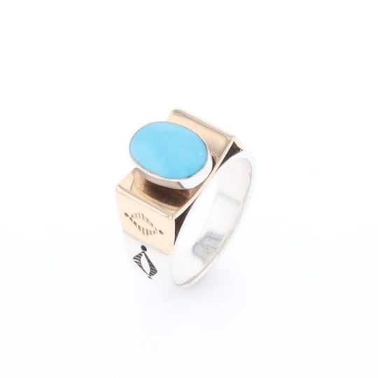 Bezel Set Turquoise Ring