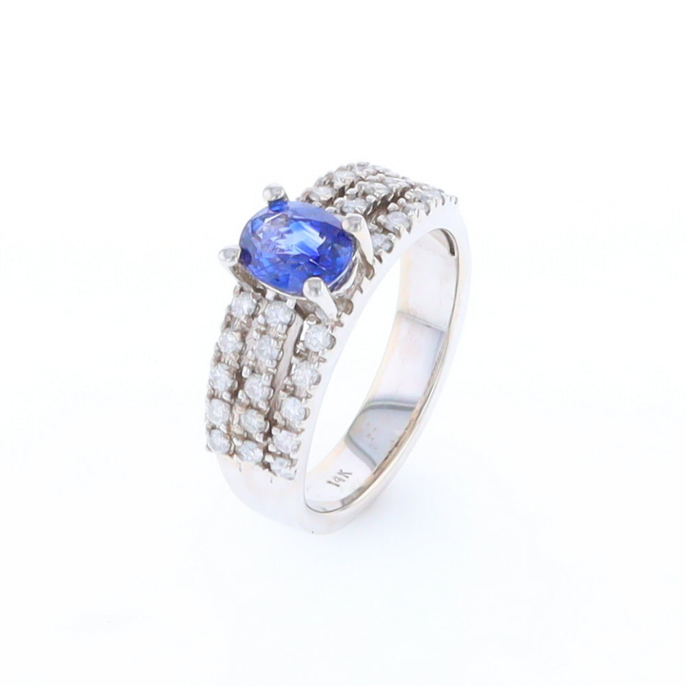 Sapphire Triple Band Ring