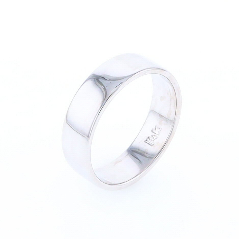 White Gold Wedding Band