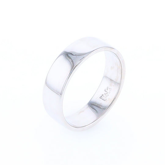 White Gold Wedding Band