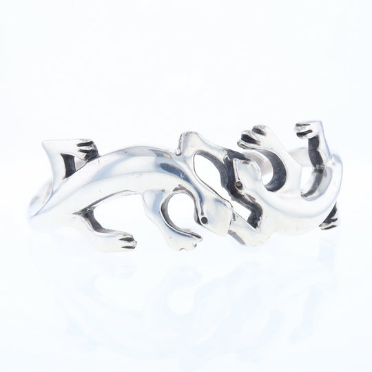 Sterling Silver Lizard Cuff Bracelet