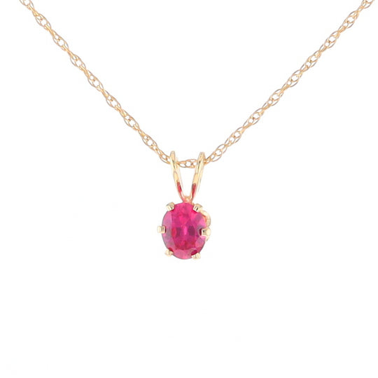 Spinel Solitaire Pendant