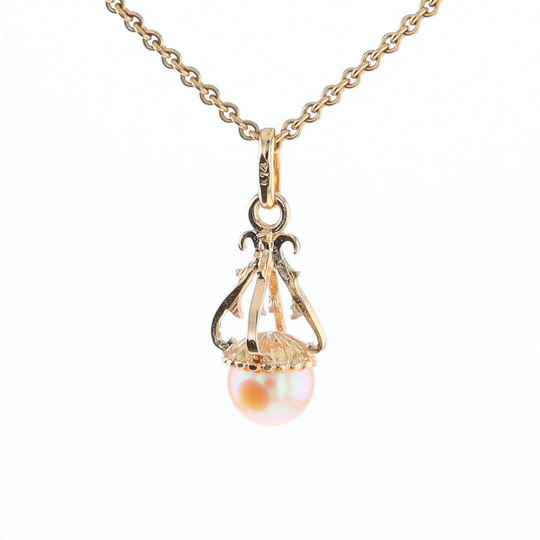 Swirl Chandelier Pearl Pendant