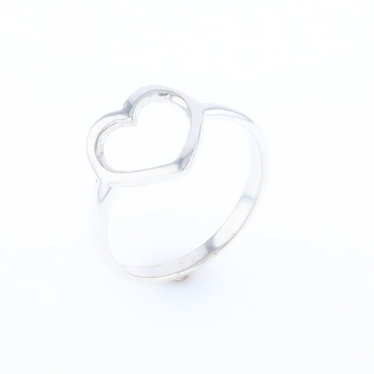 Sterling Silver Open Heart Ring