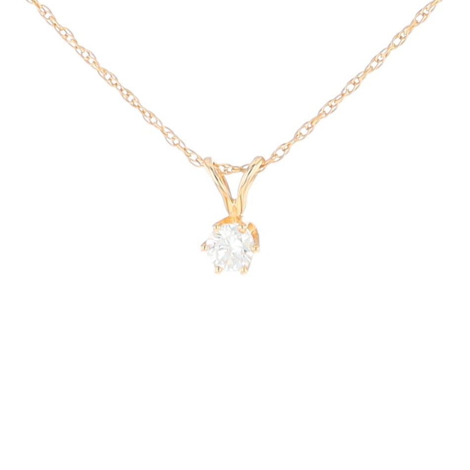 Solitaire Diamond Pendant