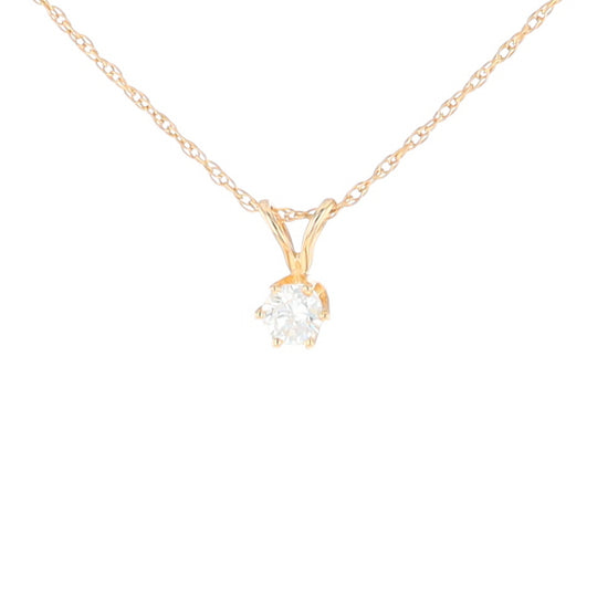 Solitaire Diamond Pendant