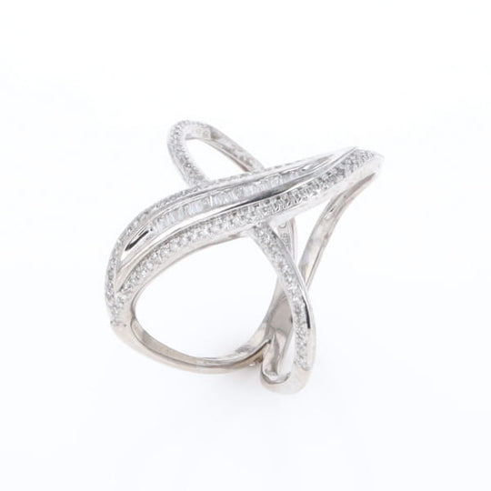 Dramatic Bypass Diamond Ring