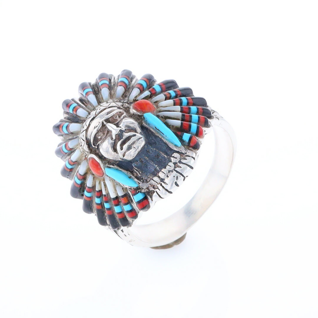 Native American Head Dress Ring