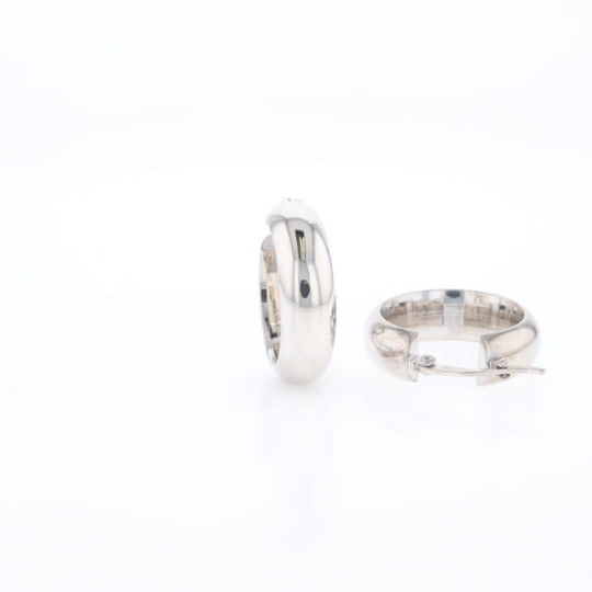 Hollow Round Tube Hoop Earrings