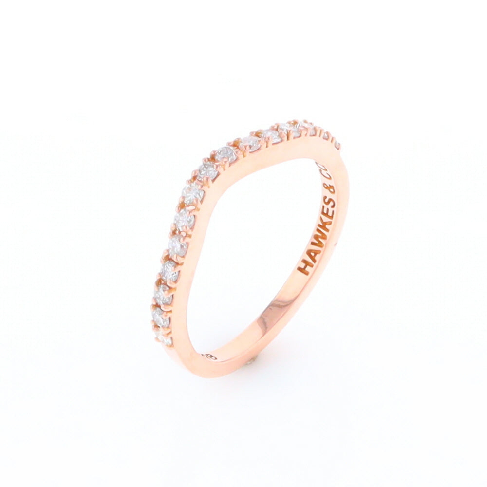 Rose Gold Diamond Wedding Band