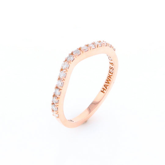 Rose Gold Diamond Wedding Band