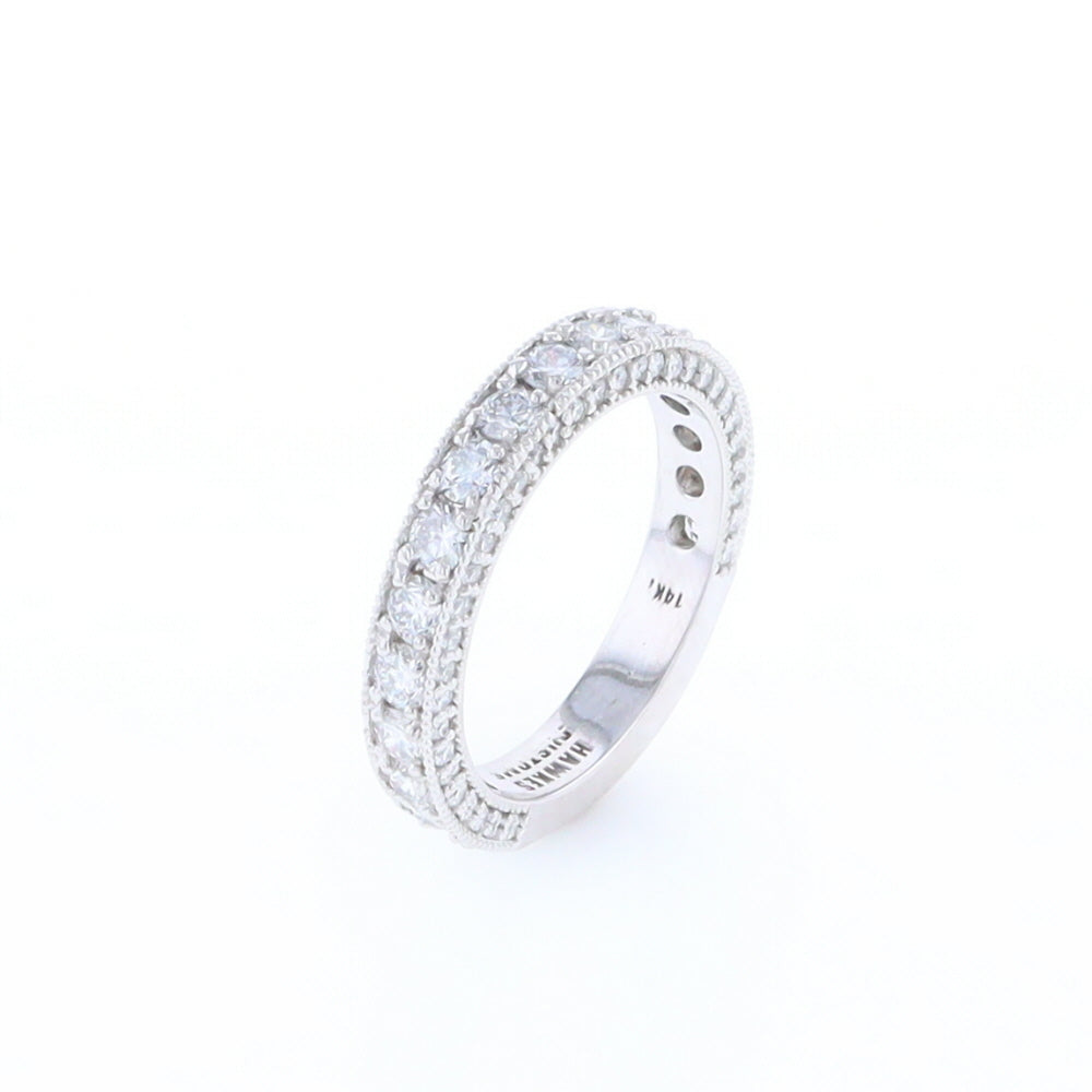 Diamond Encrusted Wedding Band