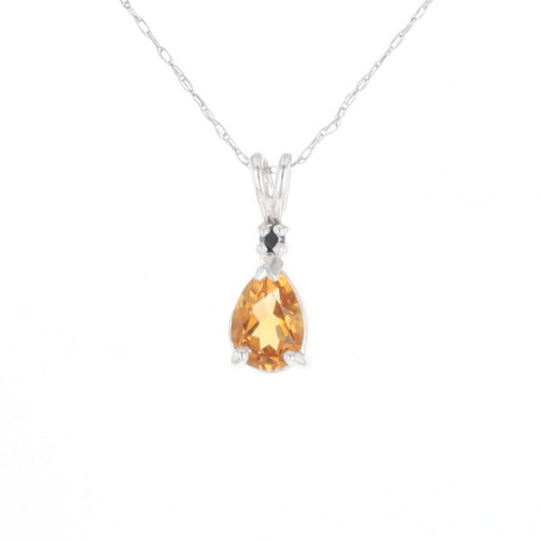 Citrine Pear Pendant