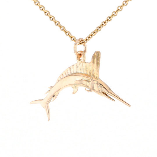 Gold Sailfish Pendant