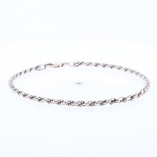 Silver Rope Bracelet