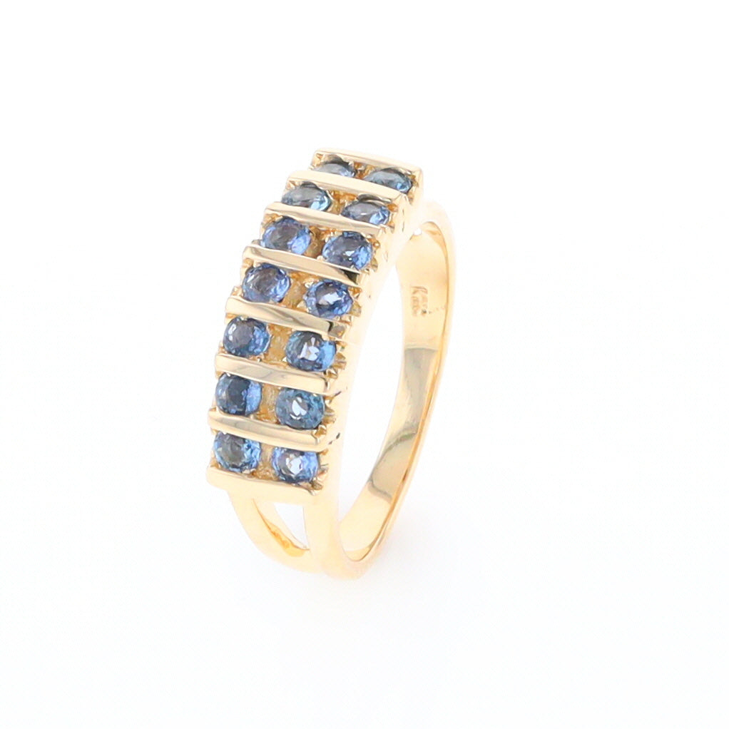 Channel Set Sapphire Ring