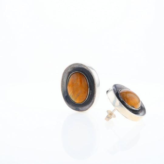 Native Brown Tigers Eye Earrings