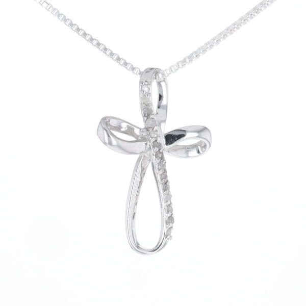 Open Loop Cross Necklace