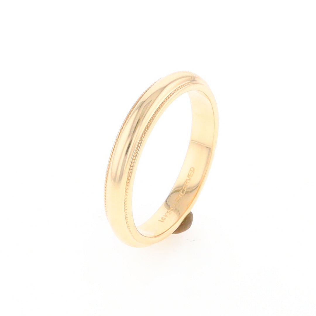 Milgrain Standard Fit Wedding Band