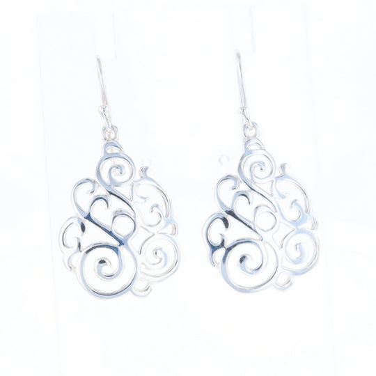 Drop Dangle Swirl Fishhook Earrings