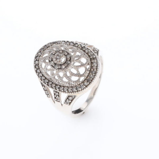 Open Work Filigree Design Ring
