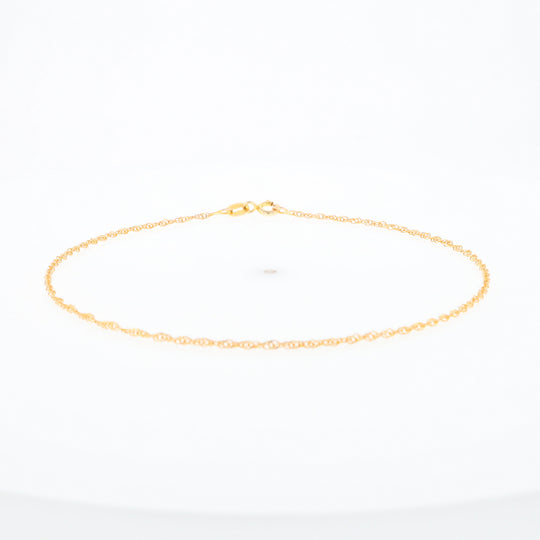 Gold Singapore Anklet