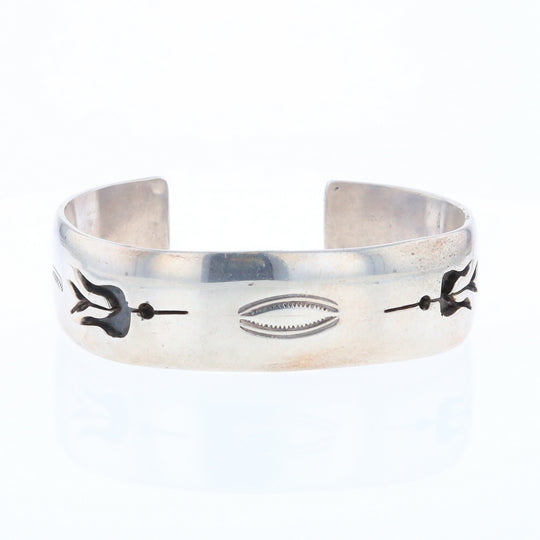 Native Silver Bird Cuff Bracelet